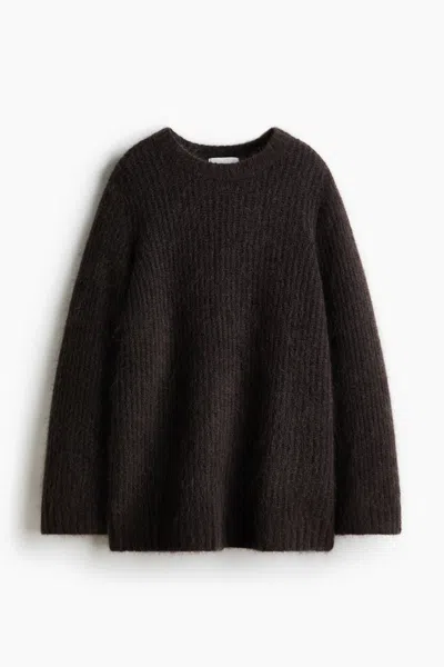 H&m Mohair-blend Sweater In Black