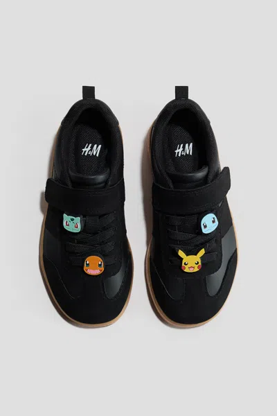 H&m Kids'  Motif-detail Trainers In Black
