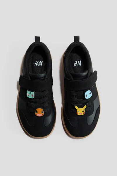 H&m Kids'  Motif-detail Trainers In Black