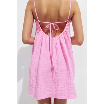 H&m Muslin Beach Dress In Pink