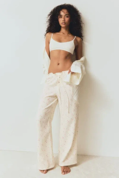 H&m Muslin Pyjama Bottoms In White