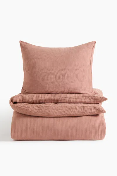 H&m Muslin Twin Duvet Cover Set In Multi