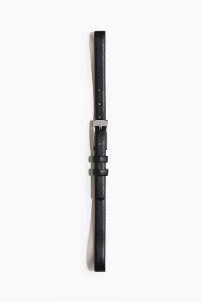 H&m Narrow Belt In Black