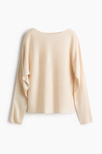 H&m Off-the-shoulder Sweater In Animal Print