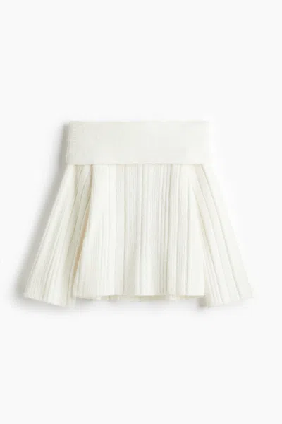 H&m Off-the-shoulder Sweater In White