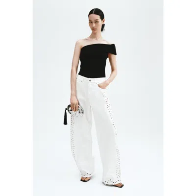 H&m Off-the-shoulder Thong Bodysuit In Black