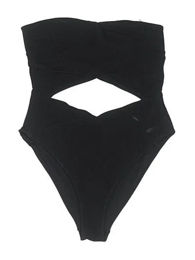 Pre-owned H&m One Piece Swimsuit In Black