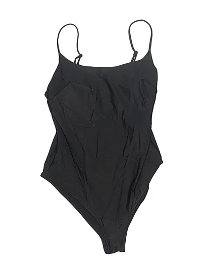 Pre-owned H&m One Piece Swimsuit In Black