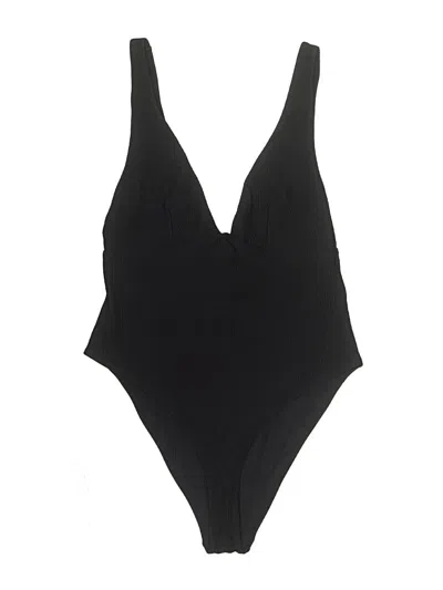 Pre-owned H&m One Piece Swimsuit In Black