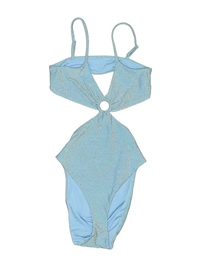 Pre-owned H&m One Piece Swimsuit In Blue