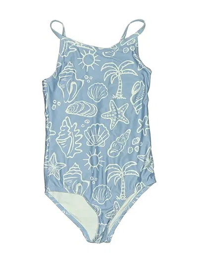Pre-owned H&m Kids' One Piece Swimsuit In Blue
