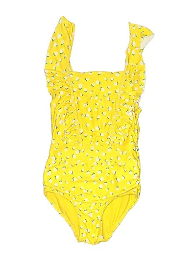 Pre-owned H&m Kids' One Piece Swimsuit In Yellow