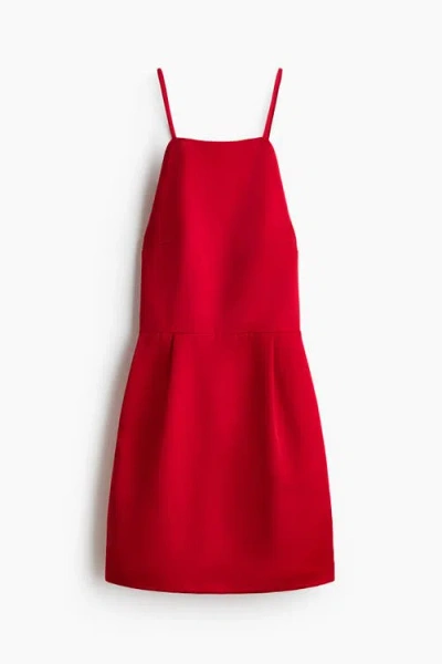 H&m Open-back Strappy Dress In Red