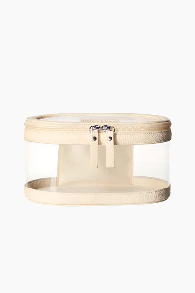 H&m Oval Makeup Bag In Light Yellow