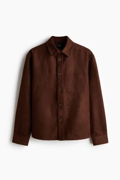 H&m Overshirt In Brown