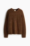 H&m Oversized Alpaca-blend Jumper In Brown