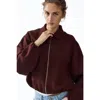 H&m Oversized Bubble-hem Jacket In Brown