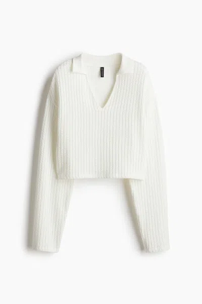 H&m Oversized Cable-knit-look Sweater In Pattern