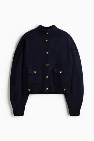 H&m Oversized Cardigan In Blue
