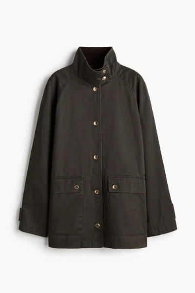 H&m Oversized Cargo Jacket In Green