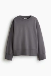 H&m Oversized Cotton Sweatshirt In Blue