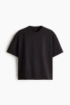 H&m Oversized Fit Boxy-style T-shirt In Animal Print