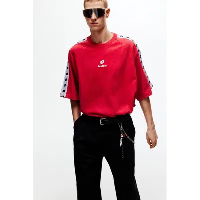 H&m Oversized Fit Cotton T-shirt In Red