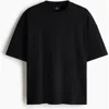 H&m Oversized Fit Interlock T-shirt In Black
