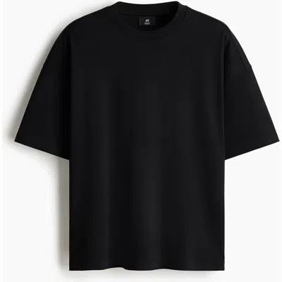 H&m Oversized Fit Interlock T-shirt In Black