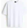 H&m Oversized Fit Interlock T-shirt In White