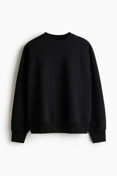 H&m Oversized Fit Sweatshirt In Black