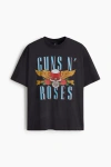 H&m Oversized Fit T-shirt In Black