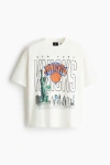 H&m Oversized Fit T-shirt In White