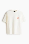 H&m Oversized Fit T-shirt In White
