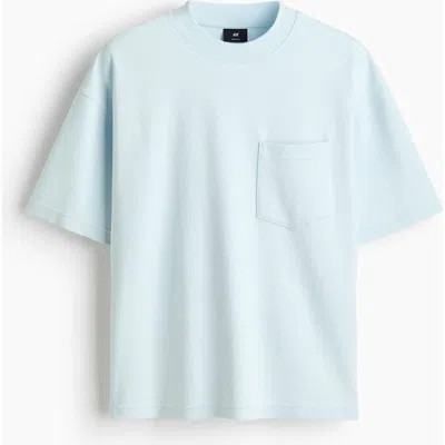 H&m Oversized Fit T-shirt In Blue