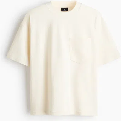 H&m Oversized Fit T-shirt In White