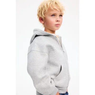 H&m Kids'  Oversized Hooded Jacket In Gray