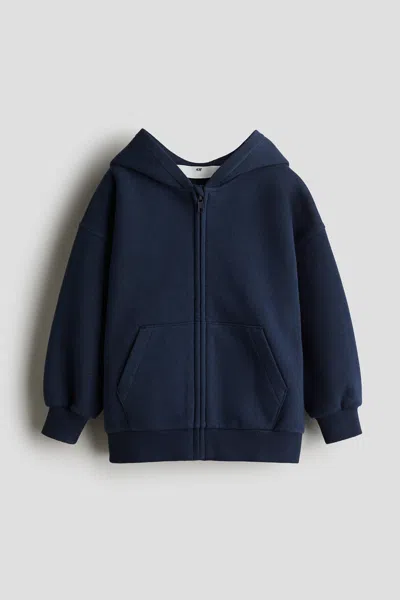H&m Kids' Oversized Hooded Jacket In Blue