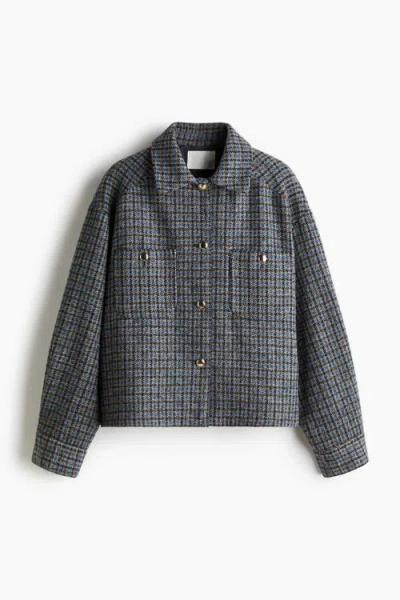 H&m Oversized Jacket In Blue