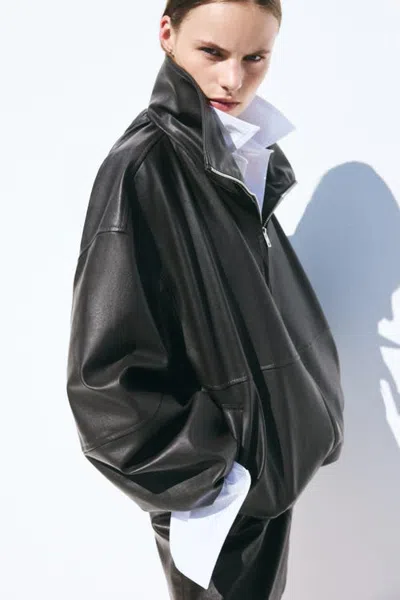 H&m Oversized Jacket In Black