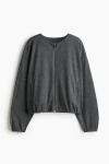 H&m Oversized Jersey Jacket In Gray