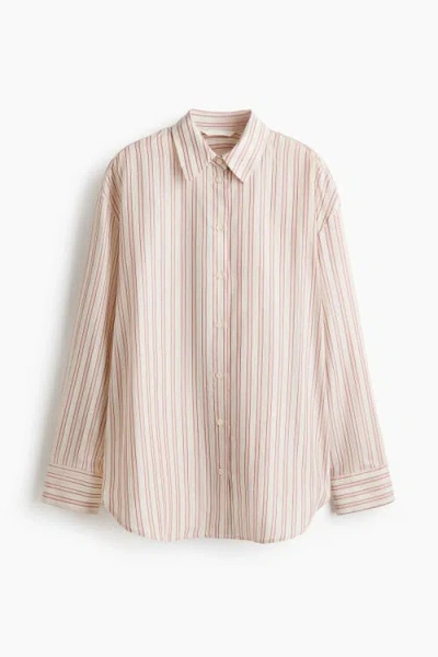 H&m Oversized Lyocell-blend Shirt In Multi