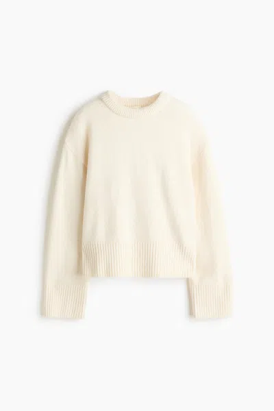 H&m Oversized Sweater In White