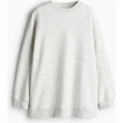 H&m Oversized Sweatshirt In White