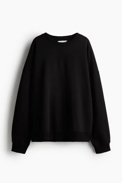 H&m Oversized Sweatshirt In Black