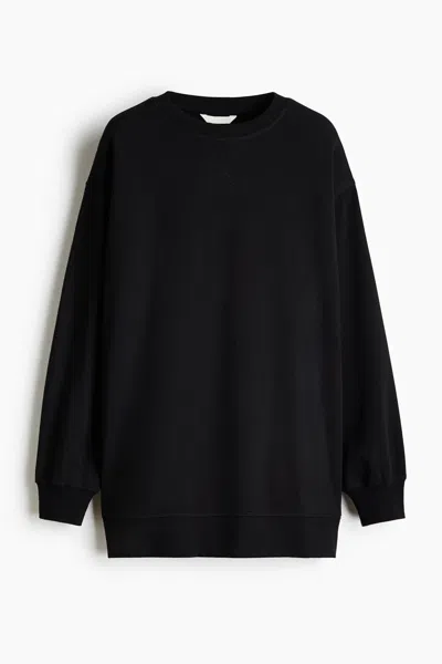 H&m Oversized Sweatshirt In Black