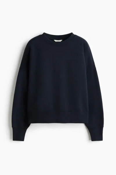 H&m Oversized Sweatshirt In Blue