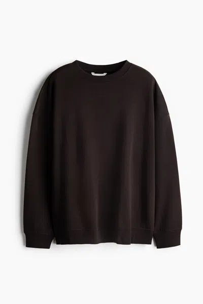 H&m Oversized Sweatshirt In Brown