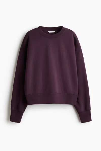 H&m Oversized Sweatshirt In Purple