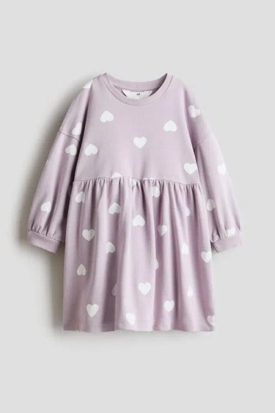 H&m Kids'  Oversized Sweatshirt Dress In Gray